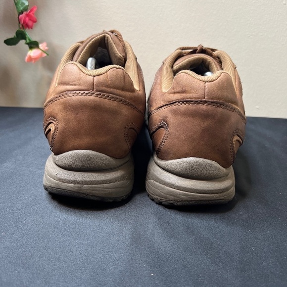 🌹 Merrell Meridian Dark Earth Leather Trail Hiking Sport Shoes Mens 10.5 Casual - Picture 6 of 16